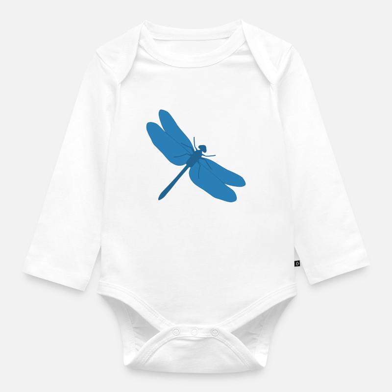 Libellule - libellule - Body Bébé bio manches longues - blanc