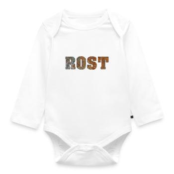 Rost als Geile Patina - Baby Bio-Langarm-Body - Weiß - Vorne