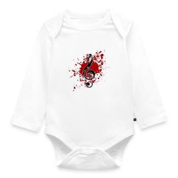 Classical music - Organic Longsleeve Baby Bodysuit - white - Front