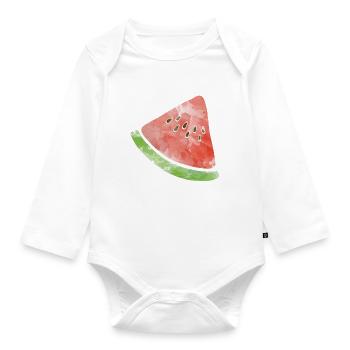 Melon - Body Bébé bio manches longues - blanc - Devant
