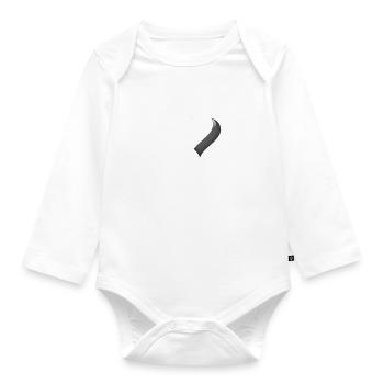heart - Organic Longsleeve Baby Bodysuit - white - Front