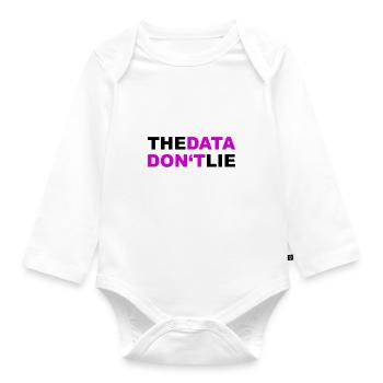 Data Datenschutz DSGVO Geschenk - Baby Bio-Langarm-Body - Weiß - Vorne