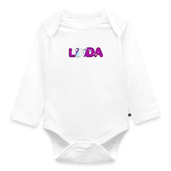 Linda - Baby Bio-Langarm-Body - Weiß - Vorne