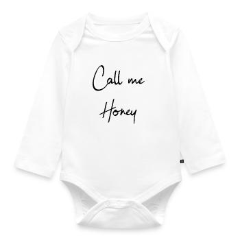 Call me Honey - Body Bébé bio manches longues - blanc - Devant