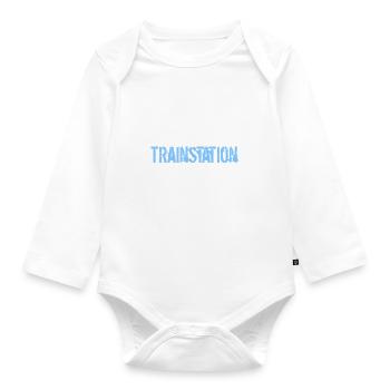 I understand only station - Organic Longsleeve Baby Bodysuit - white - Front