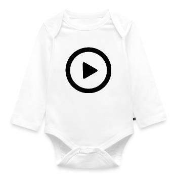 Youtuber - Baby Bio-Langarm-Body - Weiß - Vorne