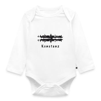 Horizon de Constance - Body Bébé bio manches longues - blanc - Devant