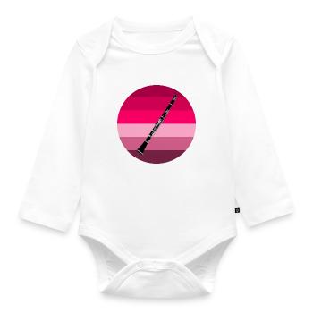 clarinet - Organic Longsleeve Baby Bodysuit - white - Front