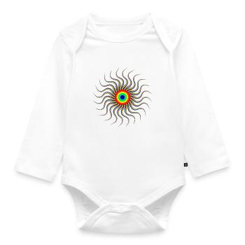 Design - Baby Bio-Langarm-Body - Weiß - Vorne