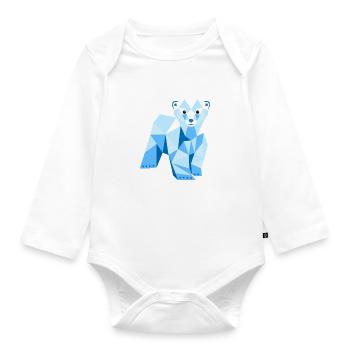 Eisbär - Baby Bio-Langarm-Body - Weiß - Vorne