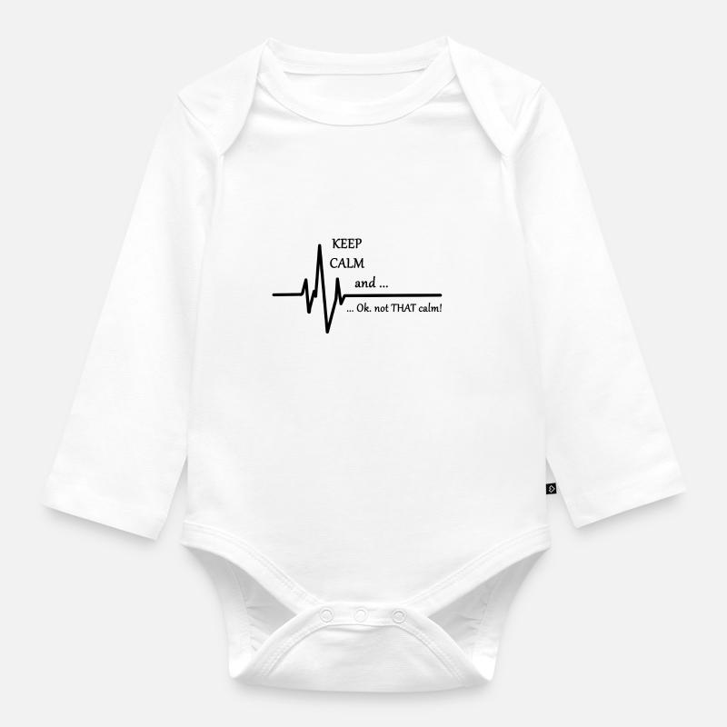 Cool saying for nurses - Organic Longsleeve Baby Bodysuit - white