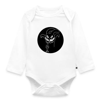 Halloween Rabbit - Baby Bio-Langarm-Body - Weiß - Vorne