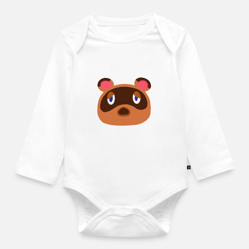 Tom Nook - Body Bébé bio manches longues - blanc