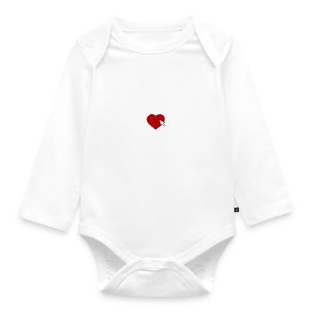 Liebe zum Internet - Baby Bio-Langarm-Body - Weiß - Vorne