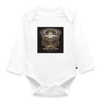 Cult Film METROPOLIS 1927, Fritz Lang - Organic Longsleeve Baby Bodysuit - white - Front