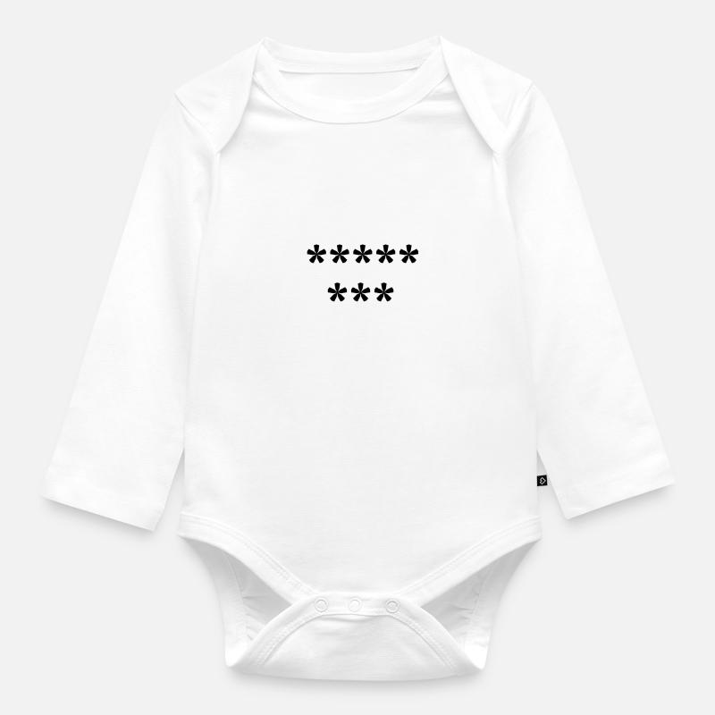 anti pis - Body Bébé bio manches longues - blanc
