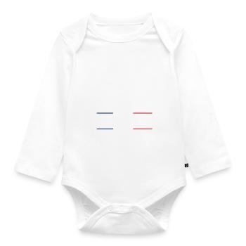 Libéré Délivré Retraité - Body Bébé bio manches longues - blanc - Devant
