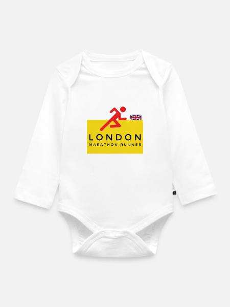 London - Baby Bio-Langarm-Body - Weiß