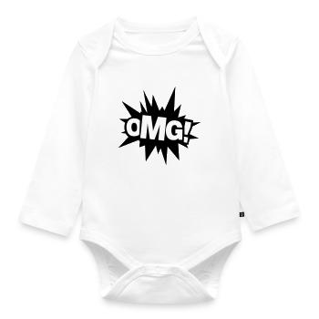 OMG - Organic Longsleeve Baby Bodysuit - white - Front