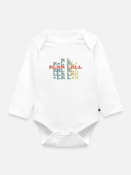 Drums Rudiments - Baby Bio-Langarm-Body - Weiß