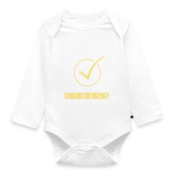 Physikum geschafft - Baby Bio-Langarm-Body - Weiß - Vorne