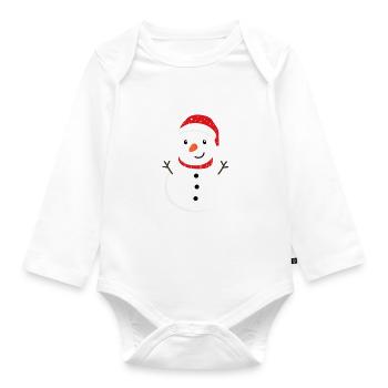 Hiverman - Body Bébé bio manches longues - blanc - Devant