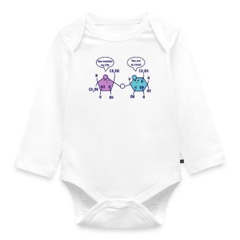 You are so sweet Chemie Chemiker Wissenschaft - Baby Bio-Langarm-Body - Weiß - Vorne