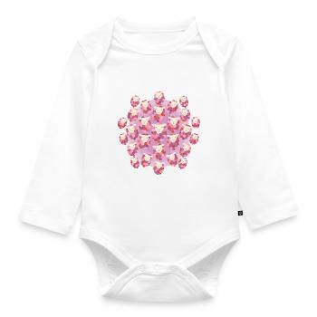 Counting Sheep Warm - Organic Longsleeve Baby Bodysuit - white - Front