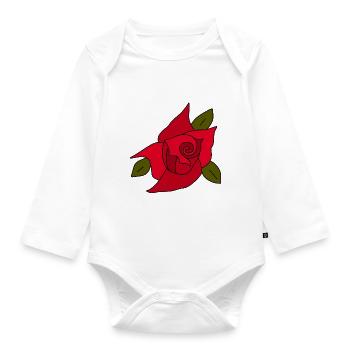 Saint-Valentin, Saint-Valentin, Saint-Valentin - Body Bébé bio manches longues - blanc - Devant