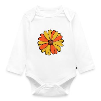 Mother's Day Gift Mother's Day Gift Idea - Organic Longsleeve Baby Bodysuit - white - Front