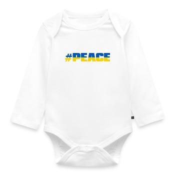 # PAIX - Body Bébé bio manches longues - blanc - Devant