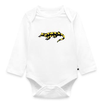 Salamandre tachetée I - Body Bébé bio manches longues - blanc - Devant