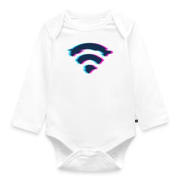 Wireless Internet access - Organic Longsleeve Baby Bodysuit - white - Front