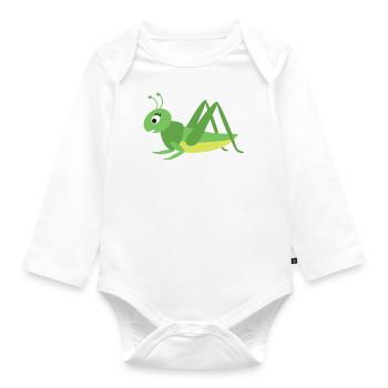 grasshopper - Organic Longsleeve Baby Bodysuit - white - Front