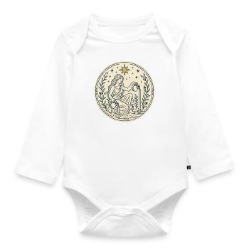 Der Stern – Ameyari Große Arkana Tarotkarte - Baby Bio-Langarm-Body - Weiß - Vorne