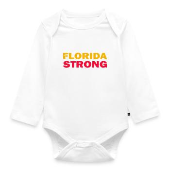 Florida Stark - Baby Bio-Langarm-Body - Weiß - Vorne