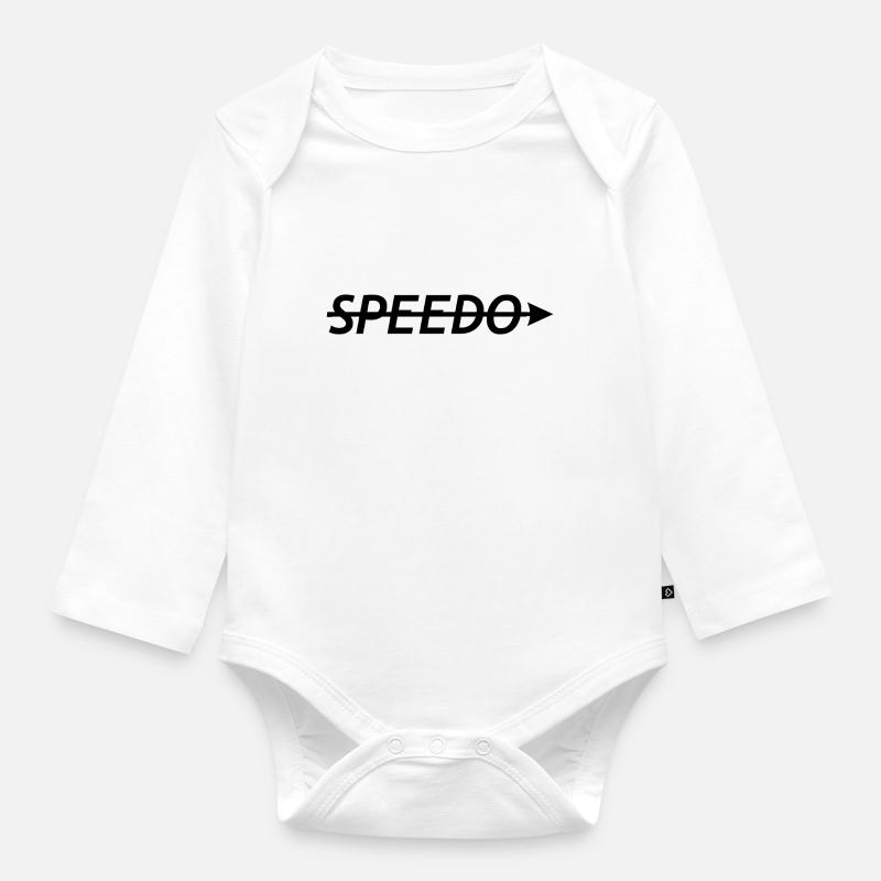 Speedo - Baignade - Natation - Body Bébé bio manches longues - blanc