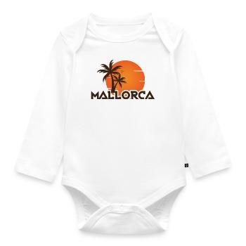 MALLORCA SUNSET - Baby Bio-Langarm-Body - Weiß - Vorne