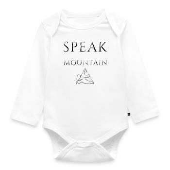Jesus is Lord, Saves, Christ, Faith, Bible - Organic Longsleeve Baby Bodysuit - white - Front