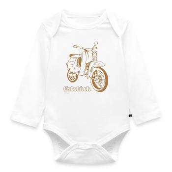 Schwalbe Oststück - Baby Bio-Langarm-Body - Weiß - Vorne