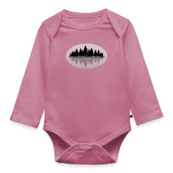 Wald Forest - Baby Bio-Langarm-Body - Mauve - Vorne