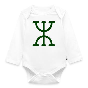 Amazigh Berbère Imazighen Rif Kabylie Chleuh - Body Bébé bio manches longues - blanc - Devant