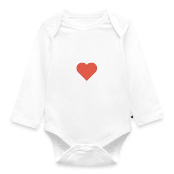 Wir lieben Notfallmedizin! - Baby Bio-Langarm-Body - Weiß - Vorne