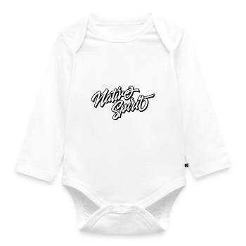 Nature Spirit - Baby Bio-Langarm-Body - Weiß - Vorne