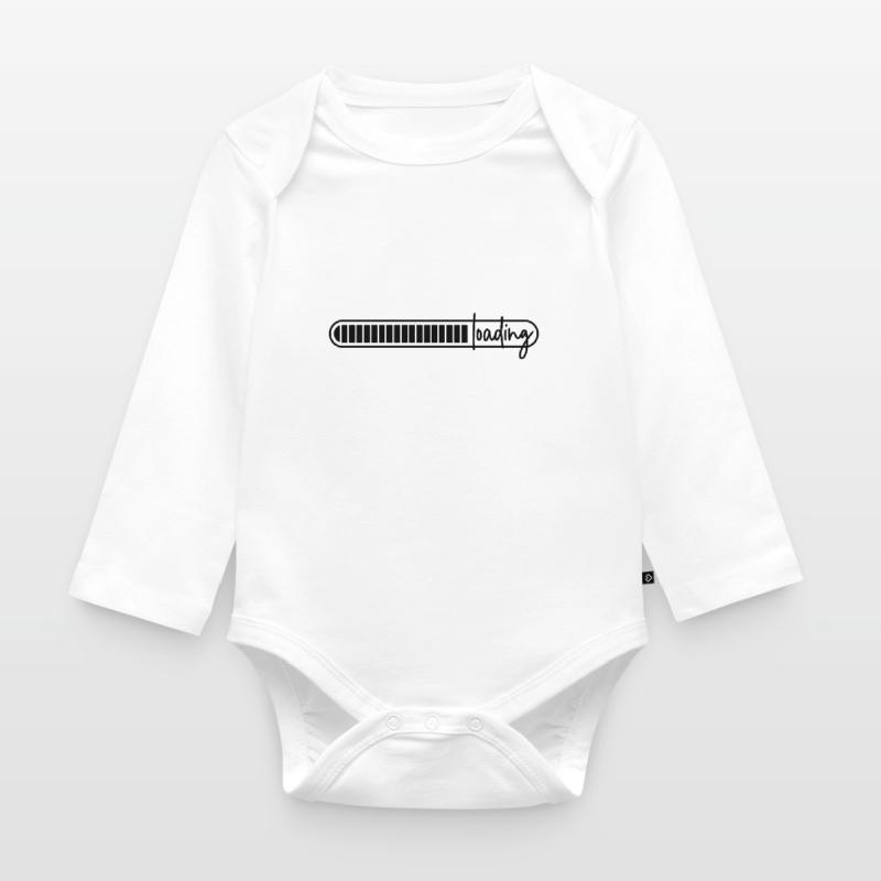 loading bar - loading - loading Organic Longsleeve Baby Bodysuit
