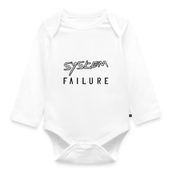 System failure - Organic Longsleeve Baby Bodysuit - white - Front