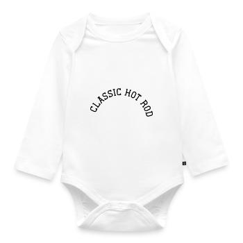 Classic Hot Rod - Organic Longsleeve Baby Bodysuit - white - Front