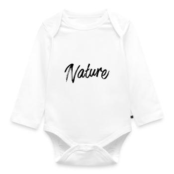 Nature - Baby Bio-Langarm-Body - Weiß - Vorne