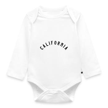 California - Organic Longsleeve Baby Bodysuit - white - Front