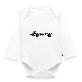 Legendary - Organic Longsleeve Baby Bodysuit - white - Front